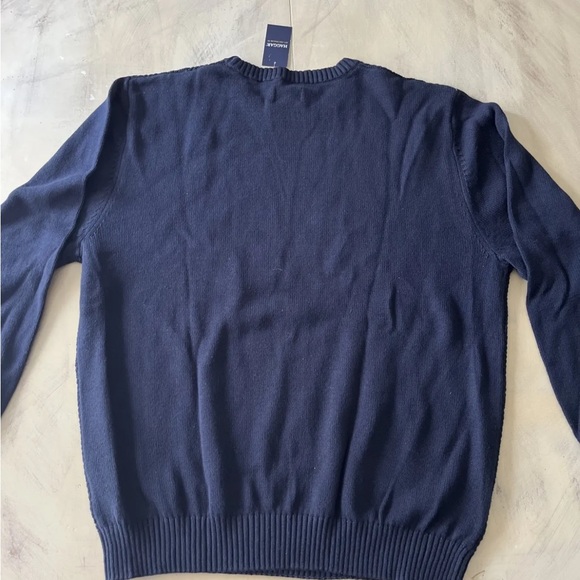 NWT Haggar Mens Navy Blue Sz XXL Pullover Sweater Crew Neck Very Nice - Picture 6 of 8